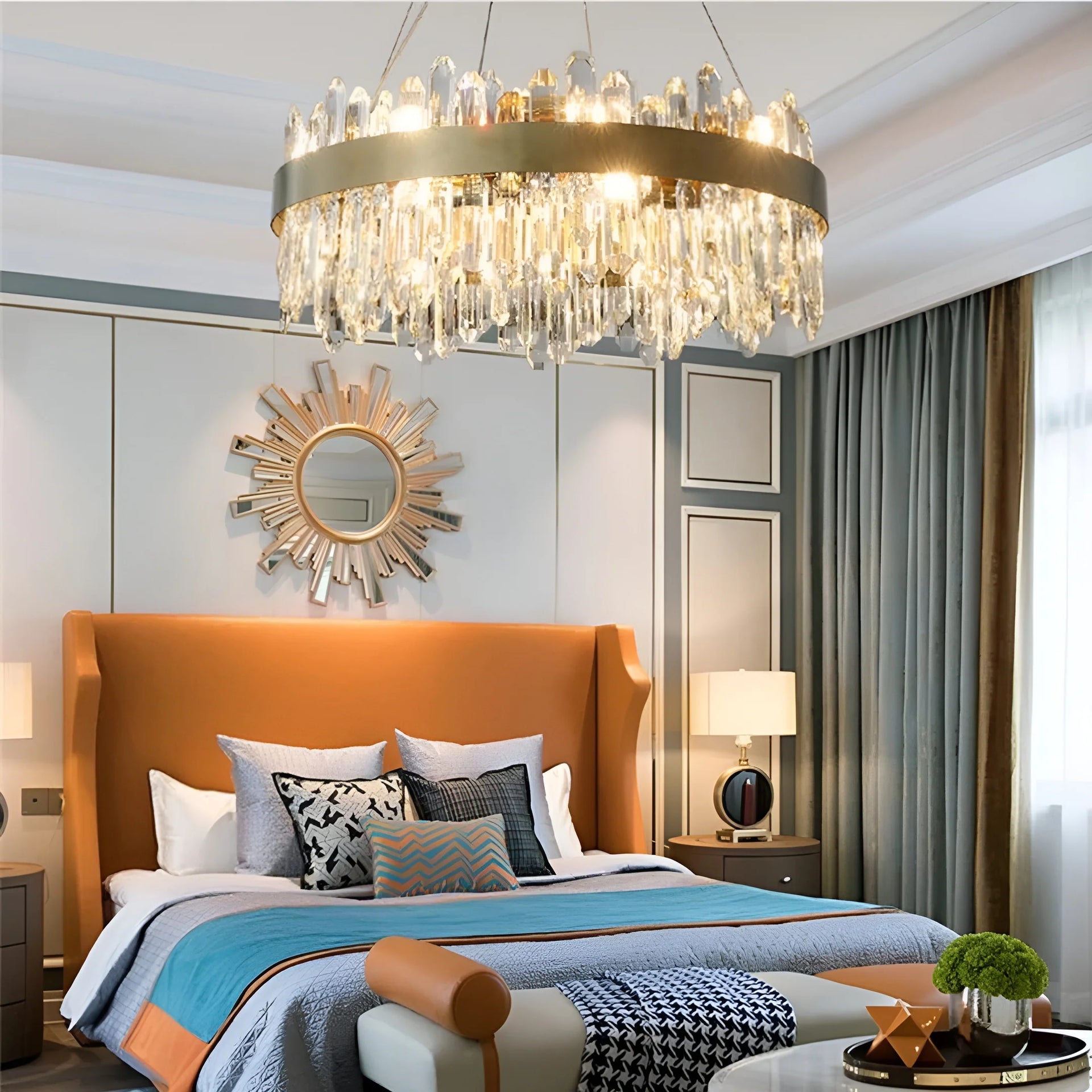 Ring Crystal Luxury Modern Chandelier