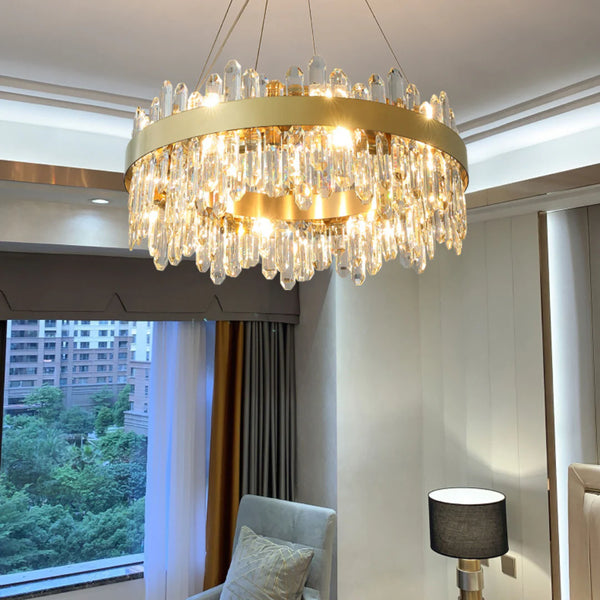 Ring Crystal Luxury Modern Chandelier