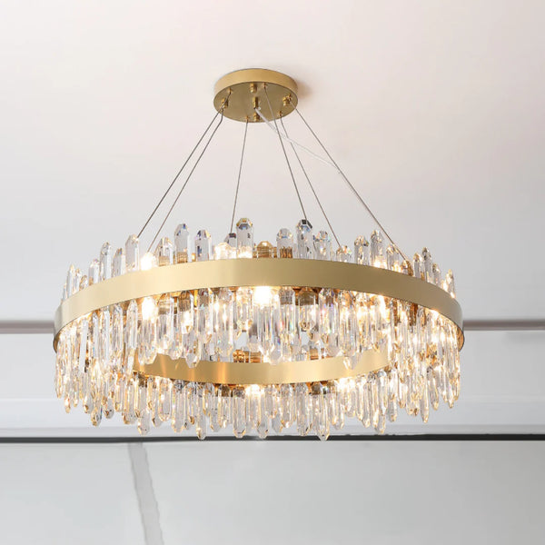 Ring Crystal Luxury Modern Chandelier