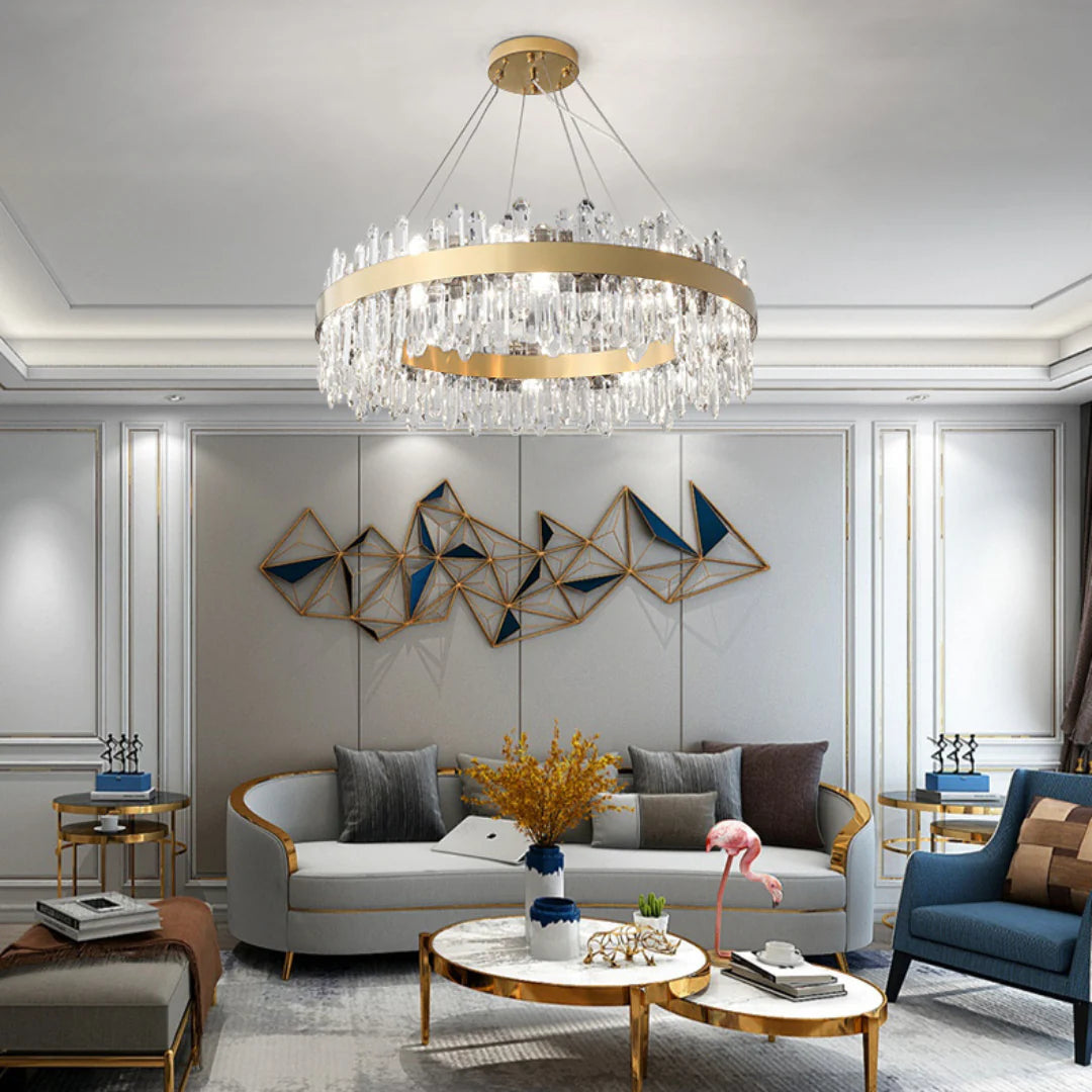 Ring Crystal Luxury Modern Chandelier