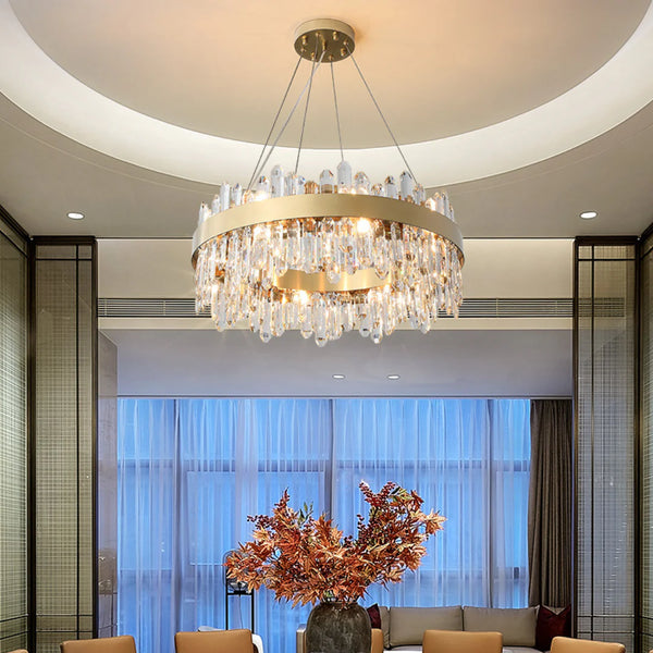 Ring Crystal Luxury Modern Chandelier