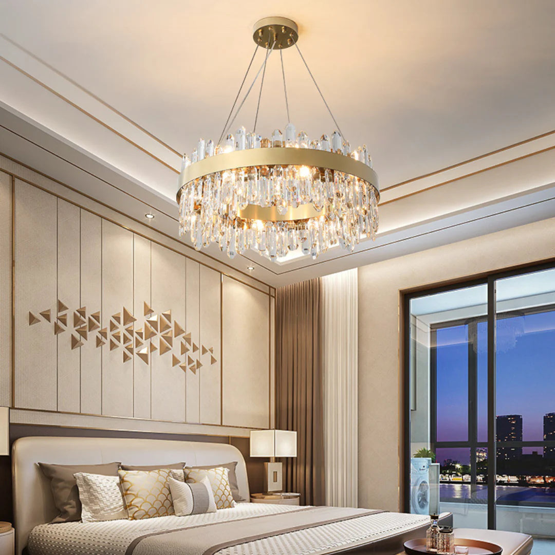 Ring Crystal Luxury Modern Chandelier