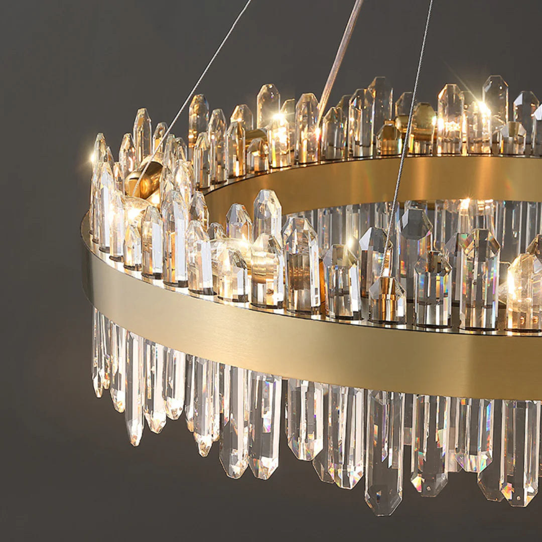 Ring Crystal Luxury Modern Chandelier