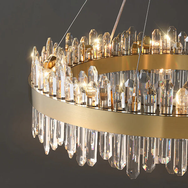 Ring Crystal Luxury Modern Chandelier