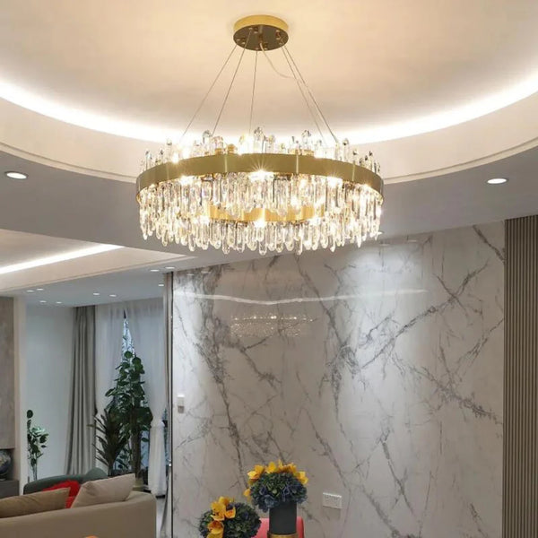 Ring Crystal Luxury Modern Chandelier