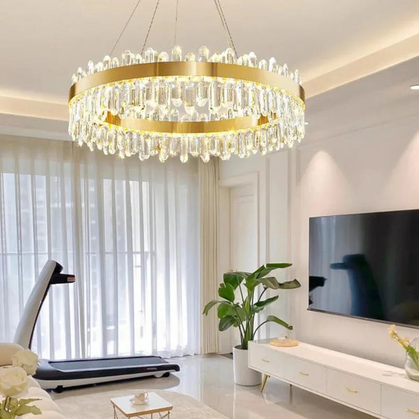 Ring Crystal Luxury Modern Chandelier