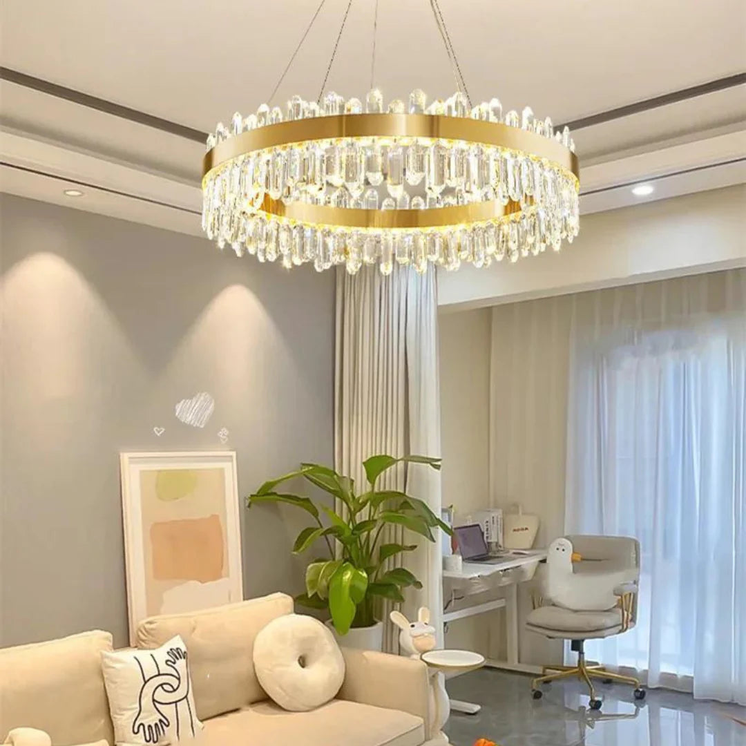 Ring Crystal Luxury Modern Chandelier