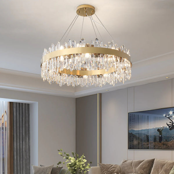 Ring Crystal Luxury Modern Chandelier