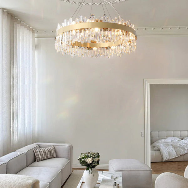 Ring Crystal Luxury Modern Chandelier