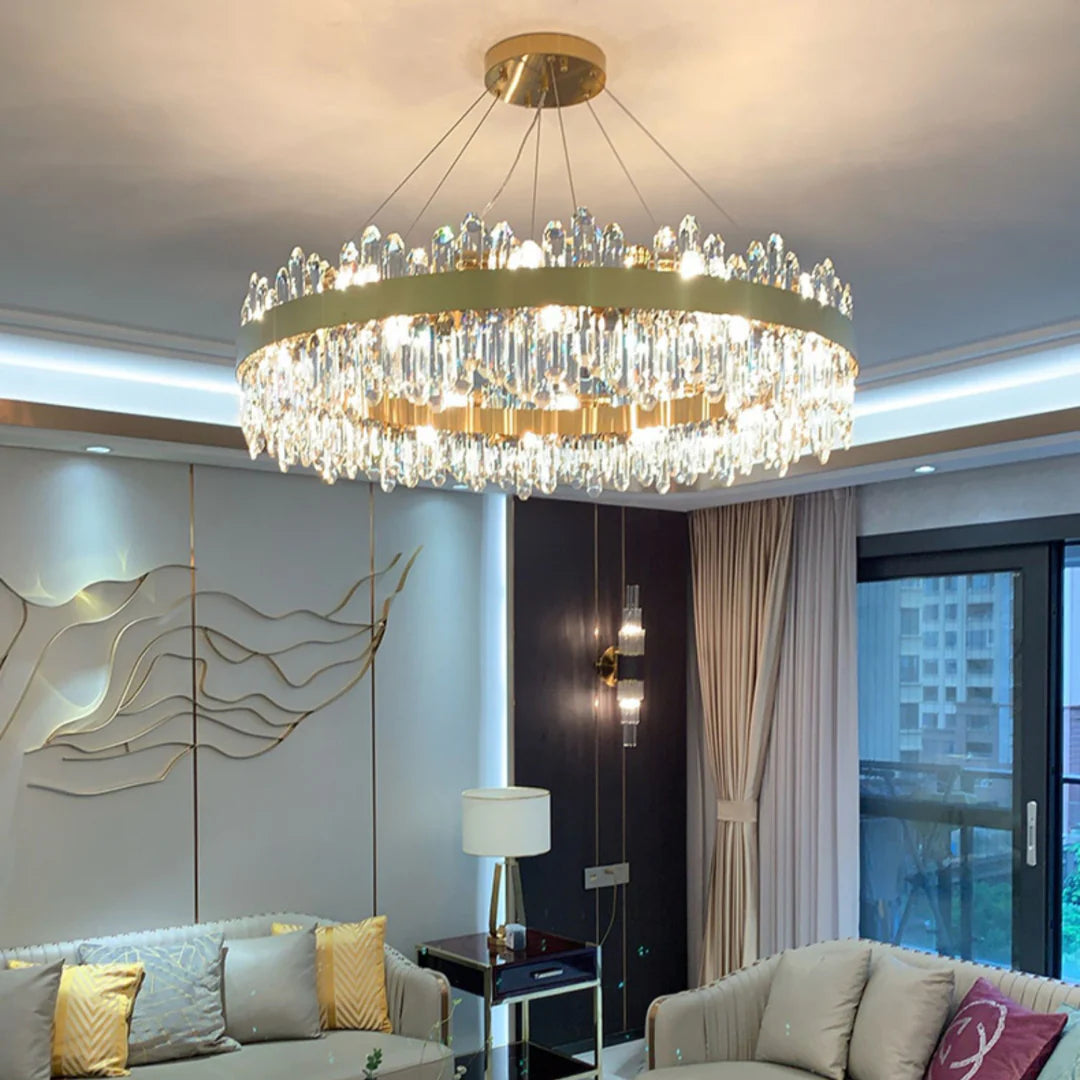 Ring Crystal Luxury Modern Chandelier