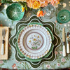 HAVEN DARK GREEN WAVY EDGE FAUX LEATHER PLACEMAT (Set Of 4) - Set of 4