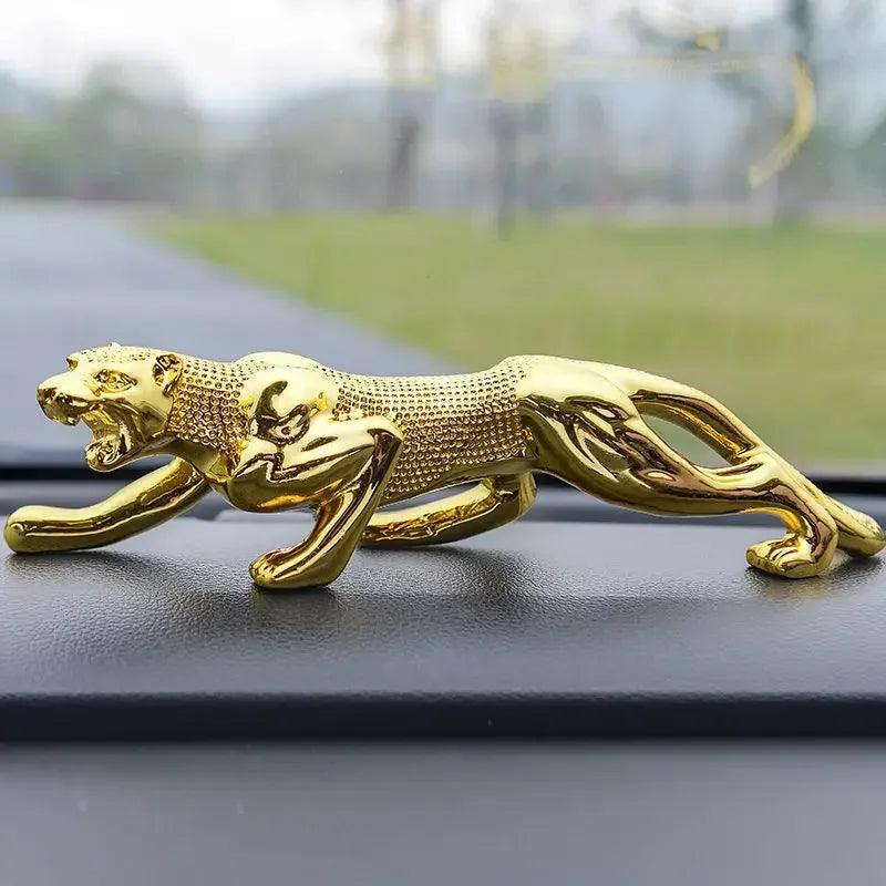 Luxury Running Leopard Car Dashboard Figurine for Home & Office Decor