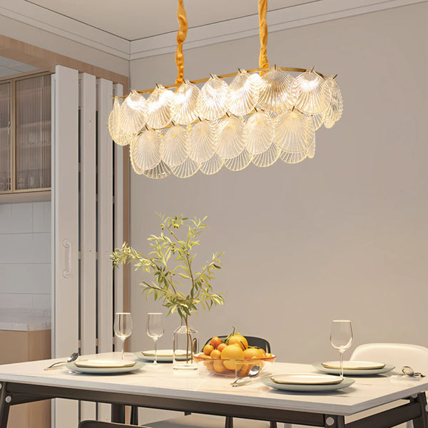 Luxury Shell Glass Chandelier