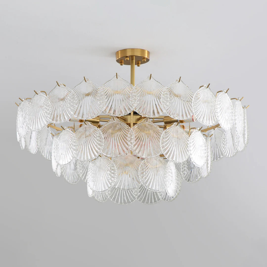 Luxury Shell Glass Chandelier