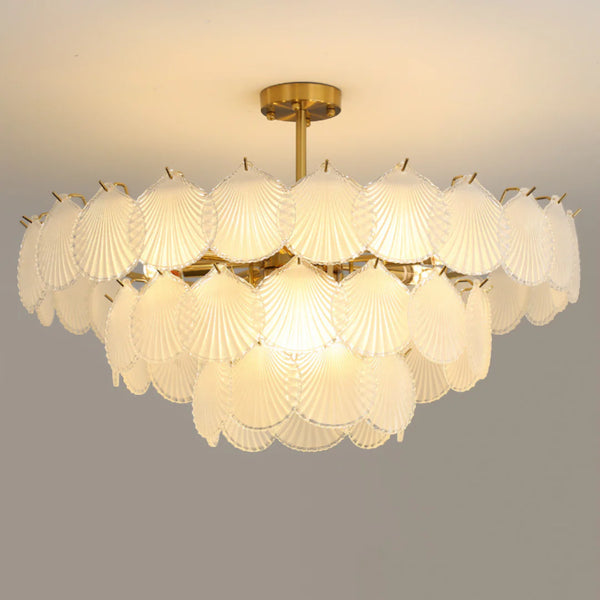 Luxury Shell Glass Chandelier