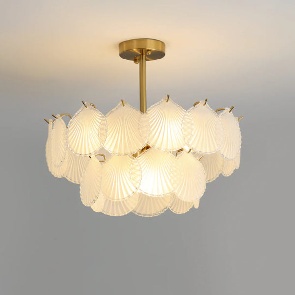 Luxury Shell Glass Chandelier