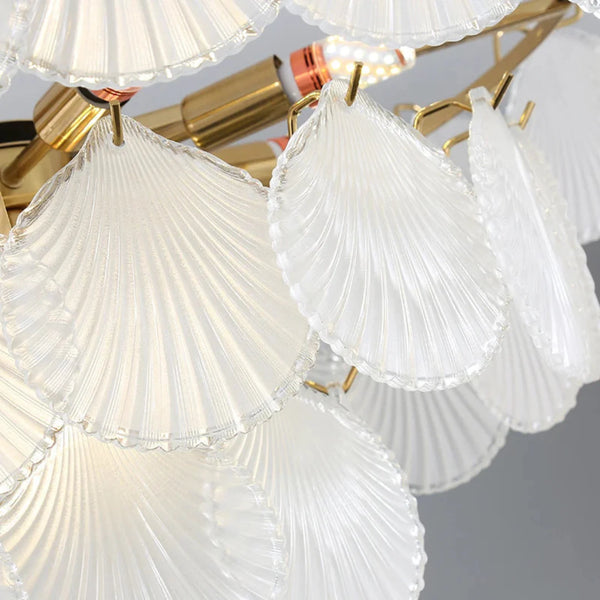 Luxury Shell Glass Chandelier