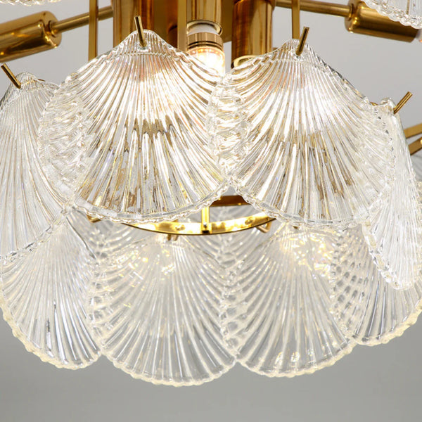 Luxury Shell Glass Chandelier