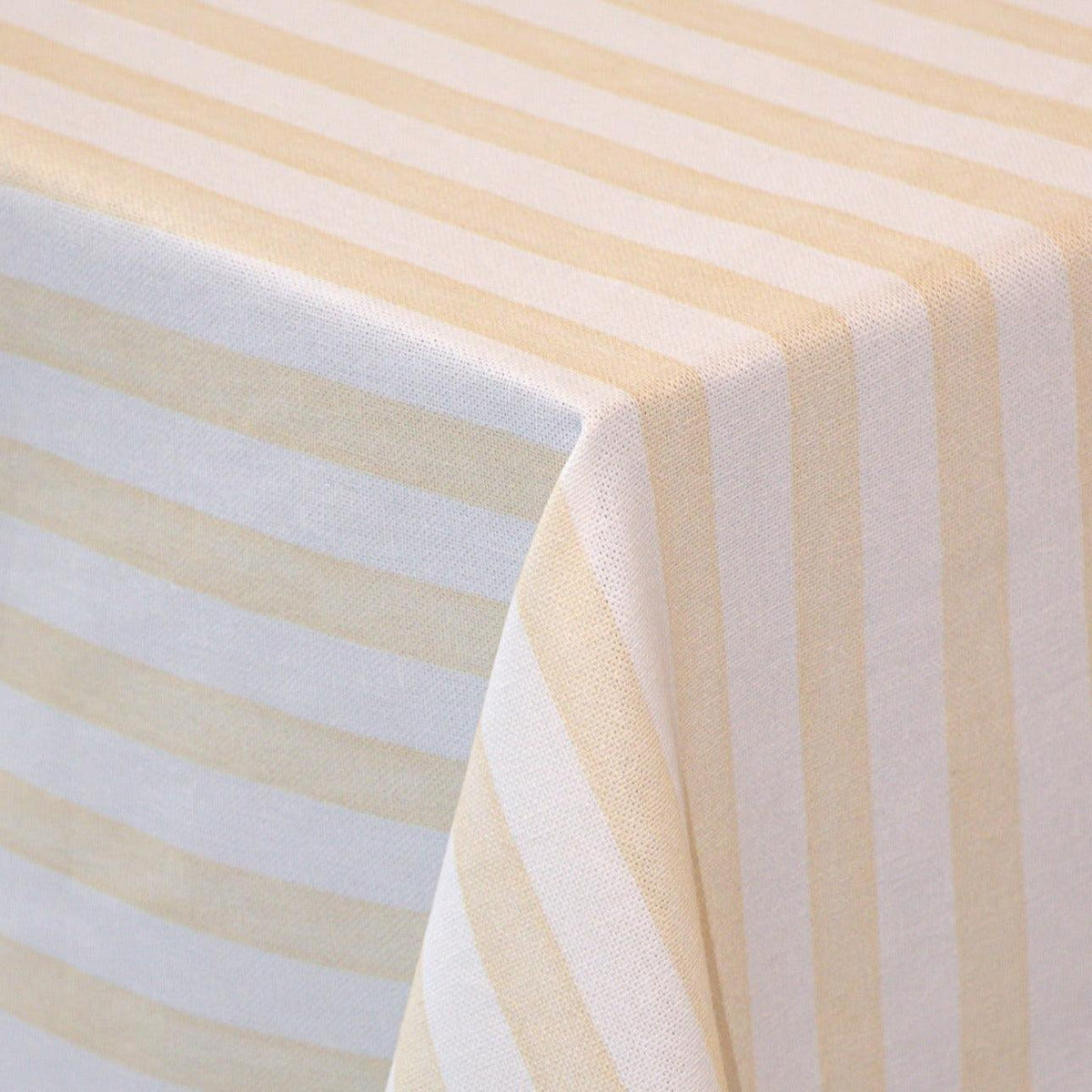 Lychee Sorbet Stripe Cotton-Linen Tablecloth
