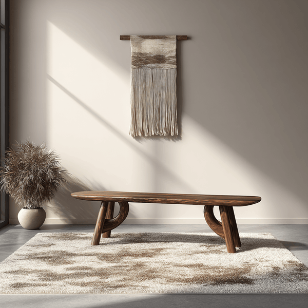 Lyra Contour Sculptural Indoor Bench