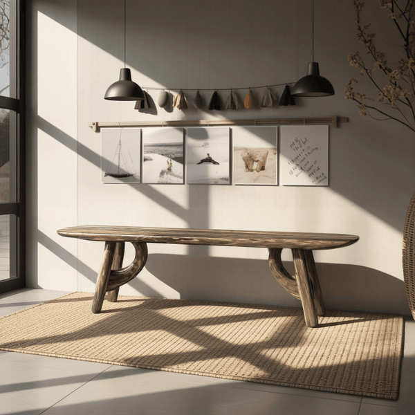 Lyra Contour Sculptural Indoor Bench