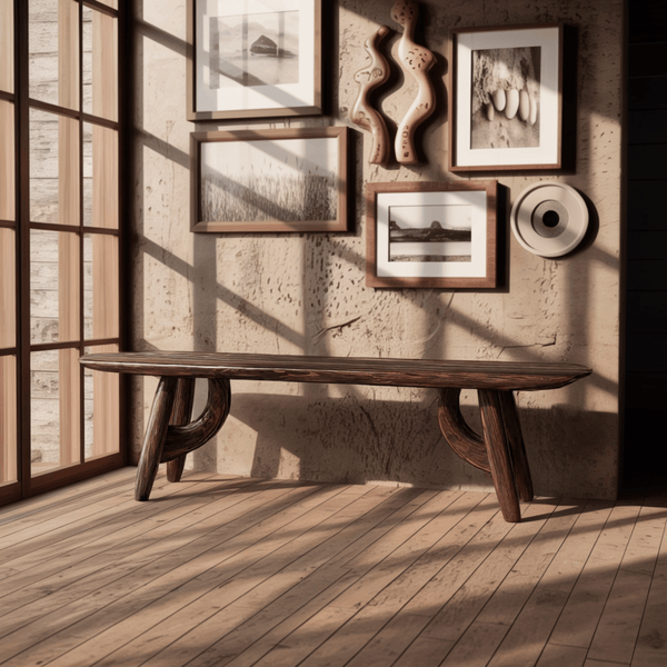 Lyra Contour Sculptural Indoor Bench