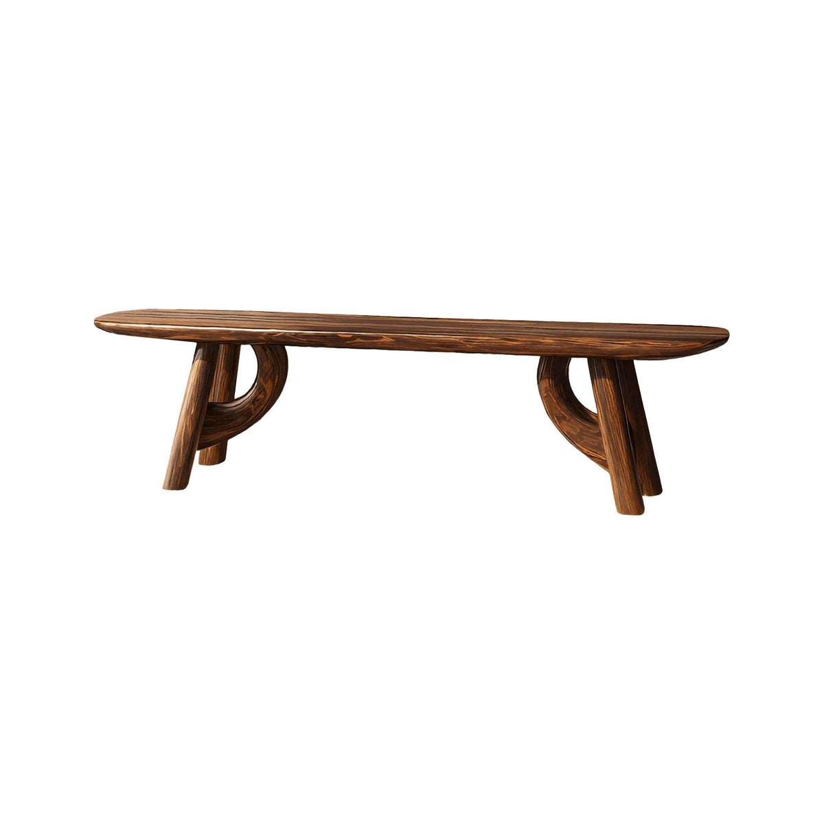 Lyra Contour Sculptural Indoor Bench