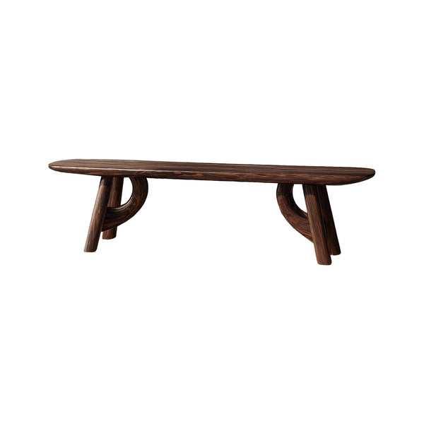 Lyra Contour Sculptural Indoor Bench