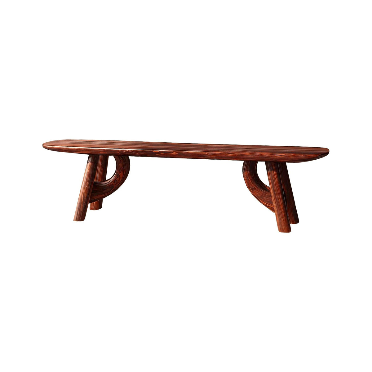 Lyra Contour Sculptural Indoor Bench