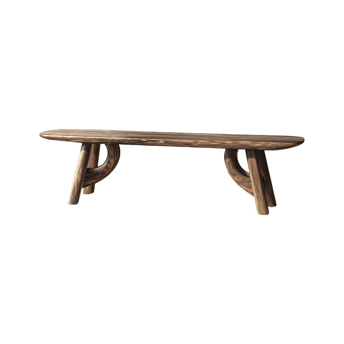 Lyra Contour Sculptural Indoor Bench