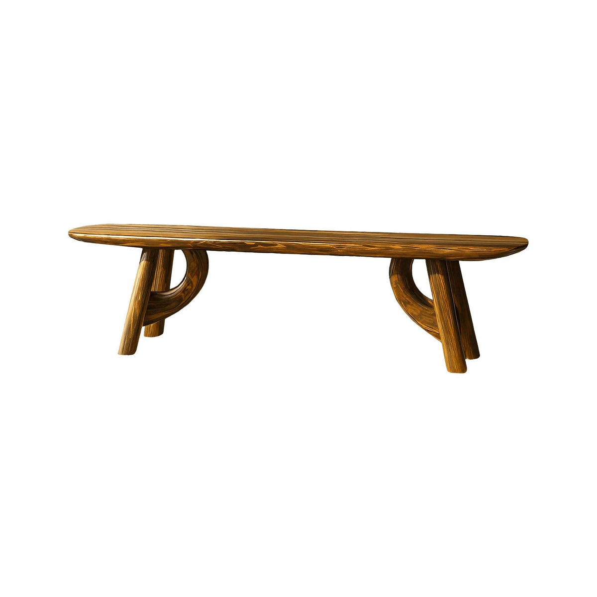 Lyra Contour Sculptural Indoor Bench