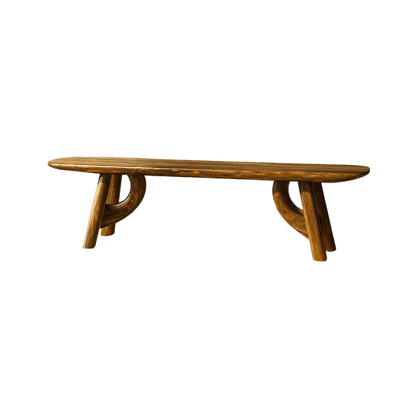 Lyra Contour Sculptural Indoor Bench