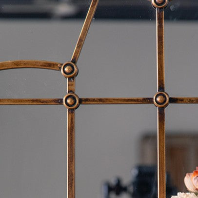 Iron Frame Wall Mirror