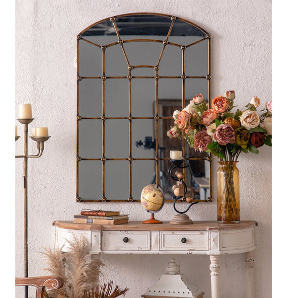 Iron Frame Wall Mirror
