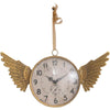IRON CLOCK WITH ANGEL WING