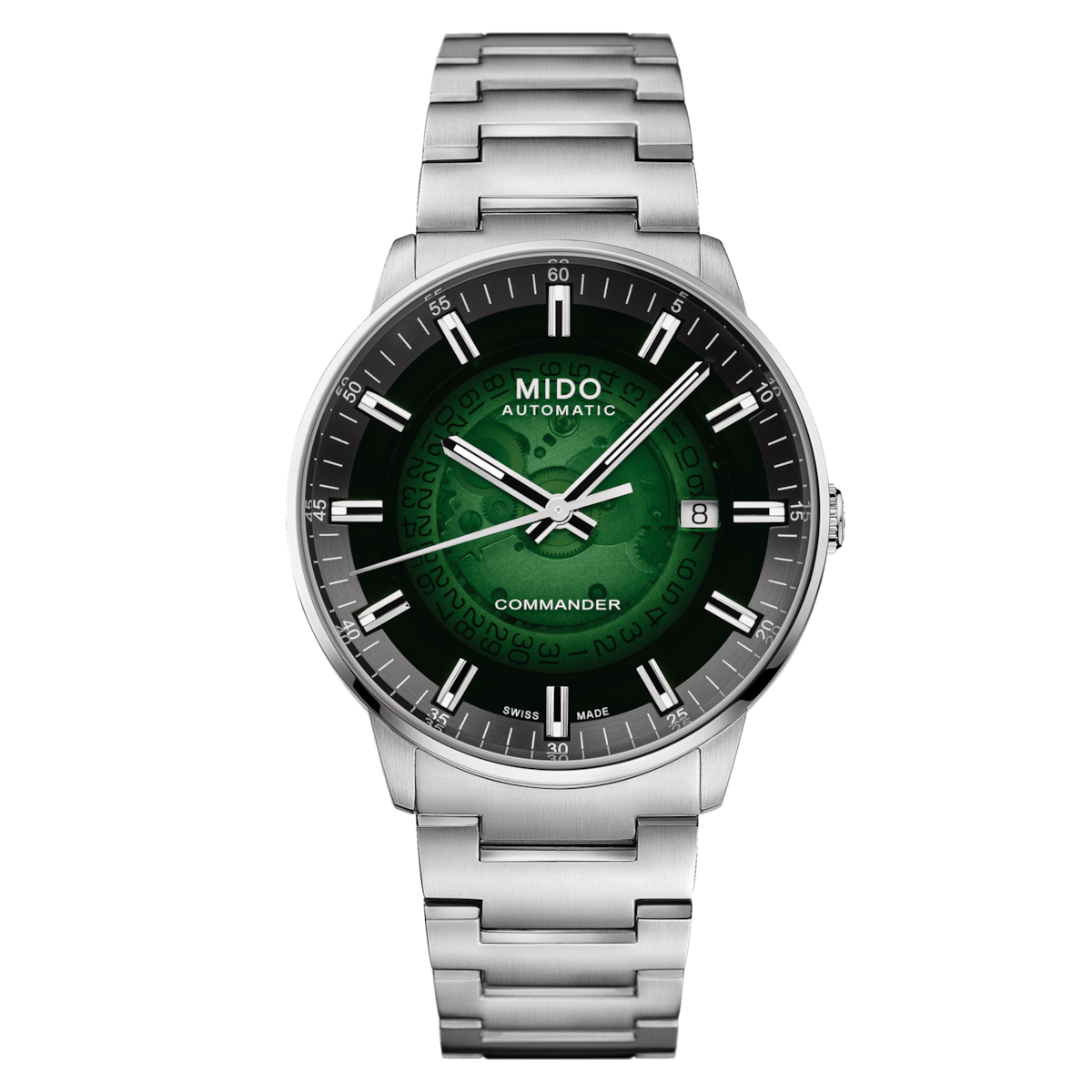 MIDO Commander Gradient Green Stainless Steel | M021.407.11.411.03