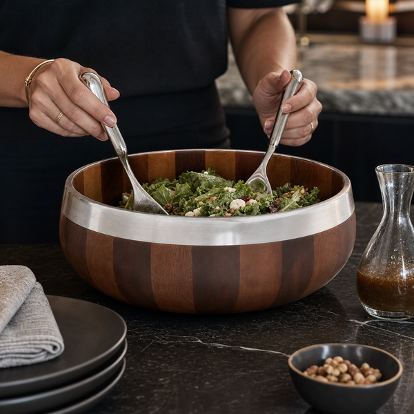 Tribeca Wood Salad Bowl