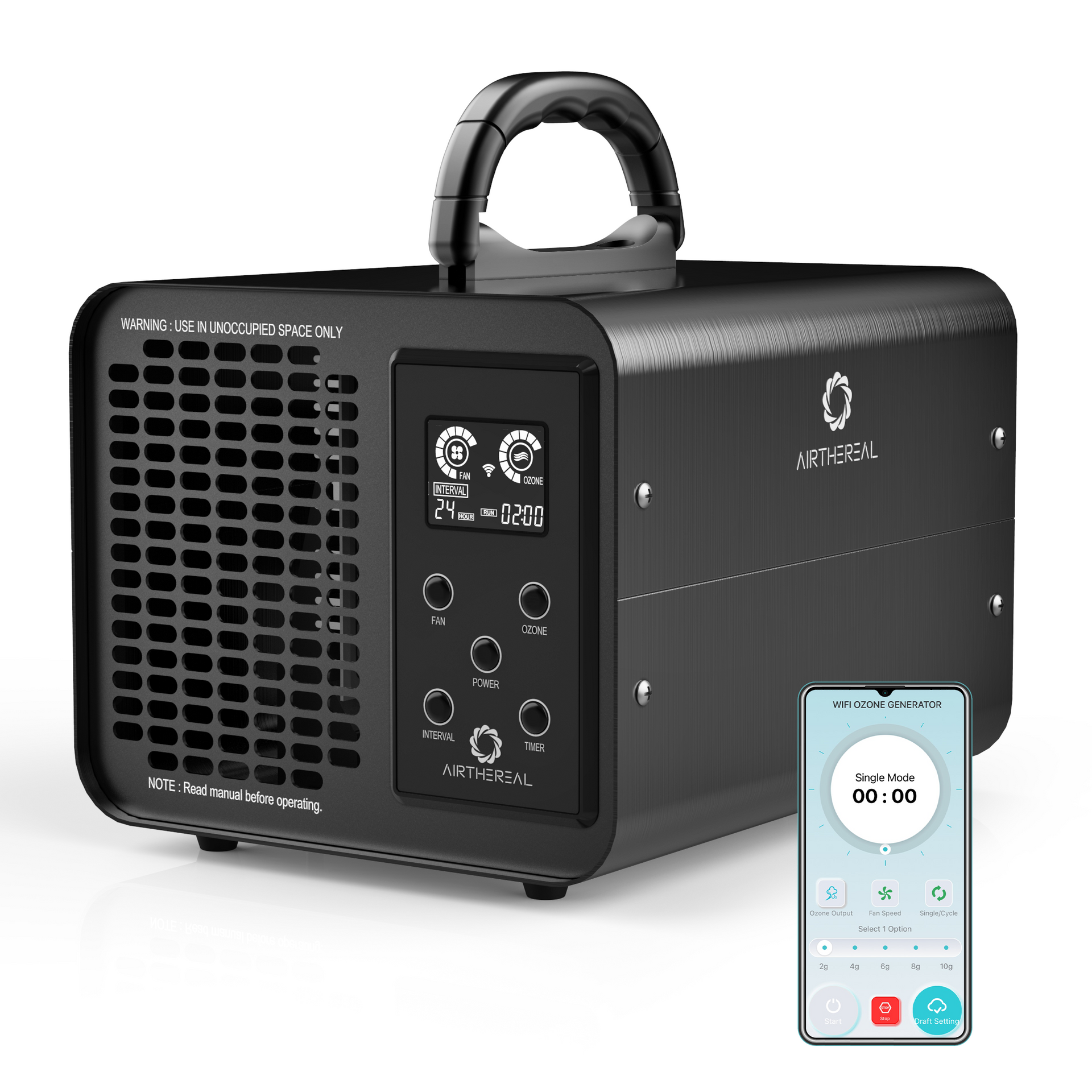 MA10K-PRO Smart WiFi Ozone Generator - European version Airthereal