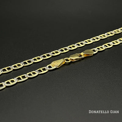 Sterling Silver 925 Mariner Link Chain 2.5MM, 16