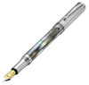 Maestro® Black Mother of Pearl Fountain Pen (Fine Nib) - Chrome Plated