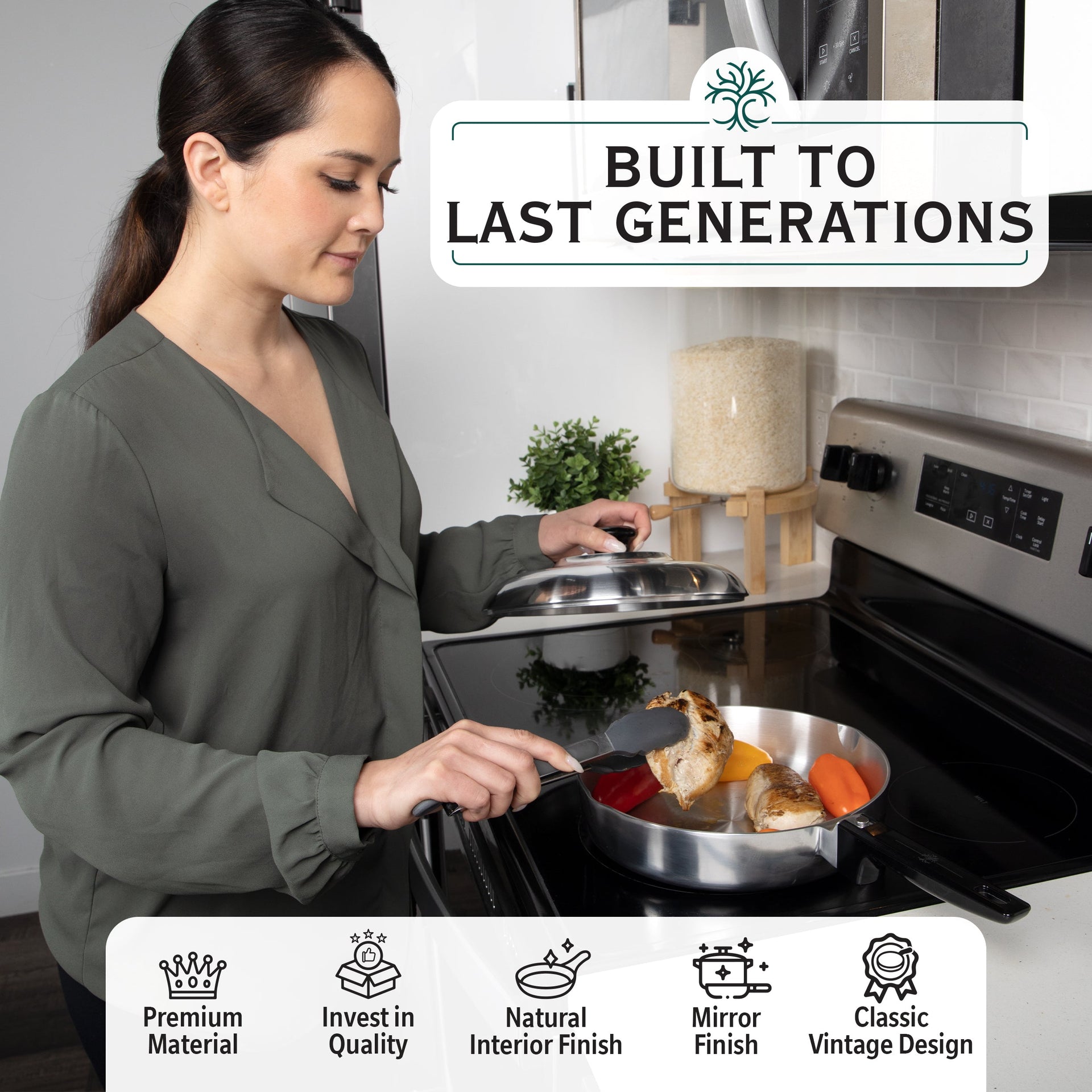 10 Inch Sauté Pan with Lid