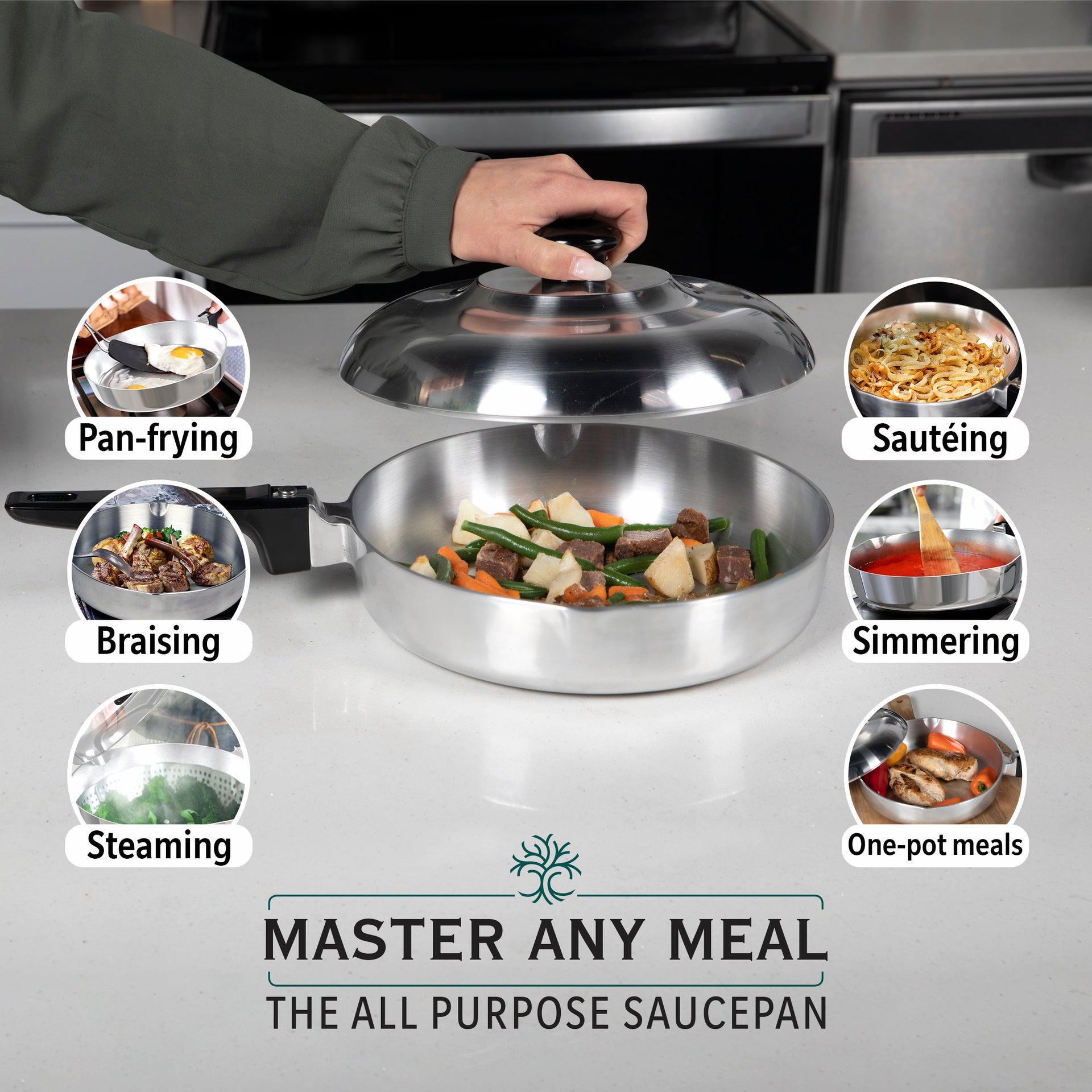 10 Inch Sauté Pan with Lid