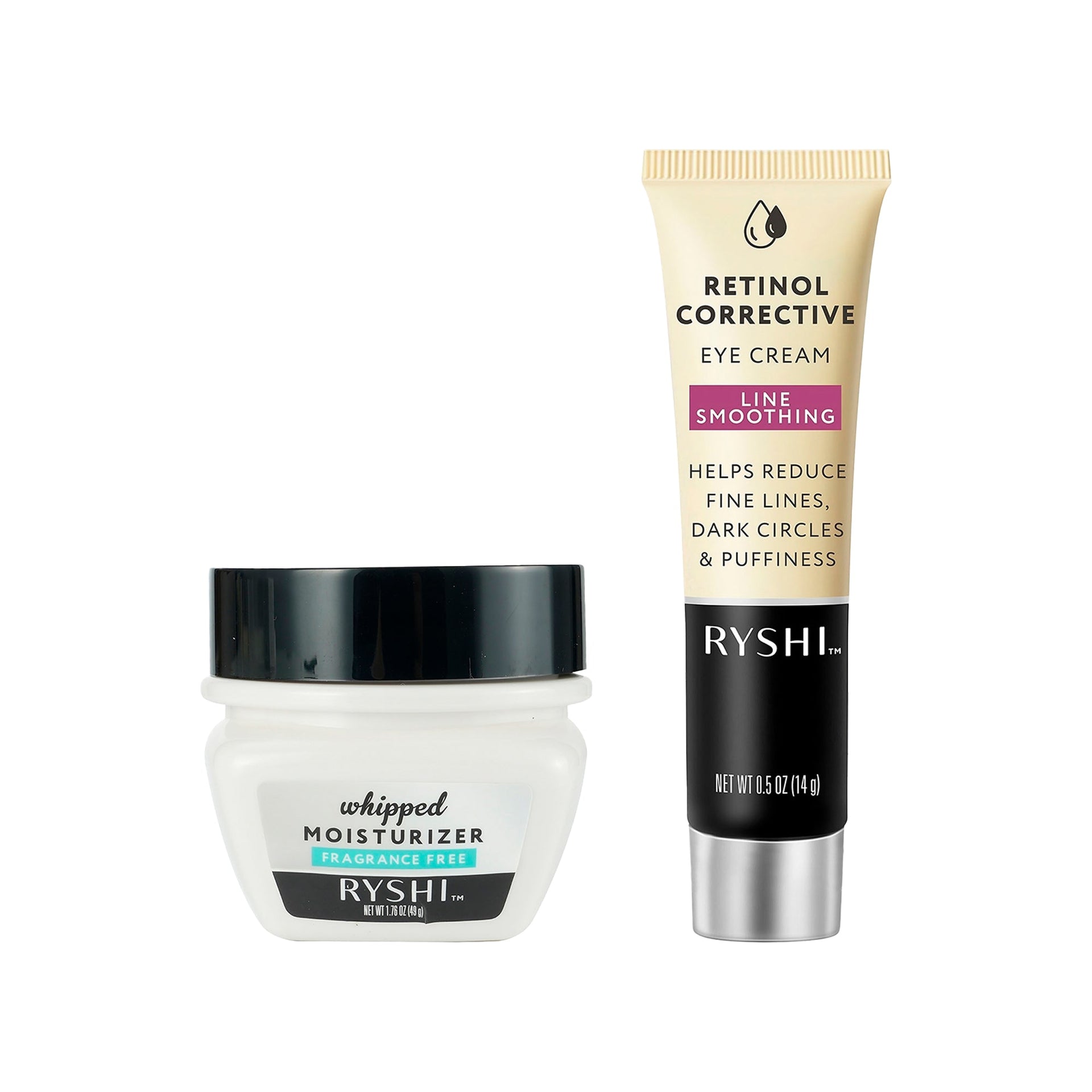 Hydration & Renewal Duo: Whipped Moisturizer + Retinol Corrective Eye Cream