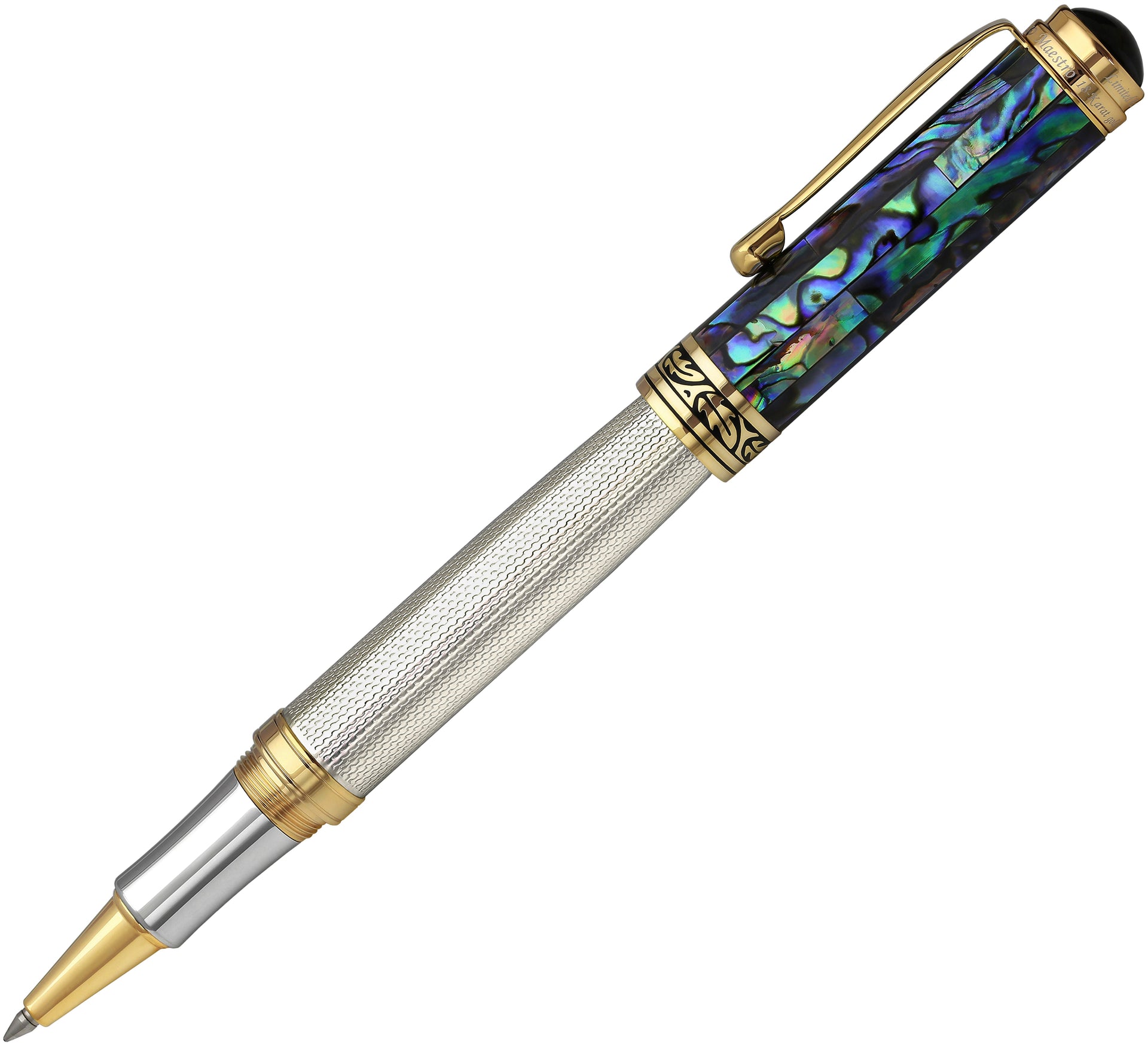 Maestro® 925 Sterling Silver Rollerball Pen - Paua Abalone Cap