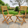 Tranquillo Anya Acacia Wood Folding Chairs Set of 2