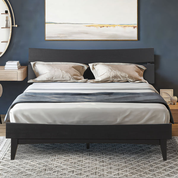 Acacia Aurora Deluxe Wood Platform Bed Frame