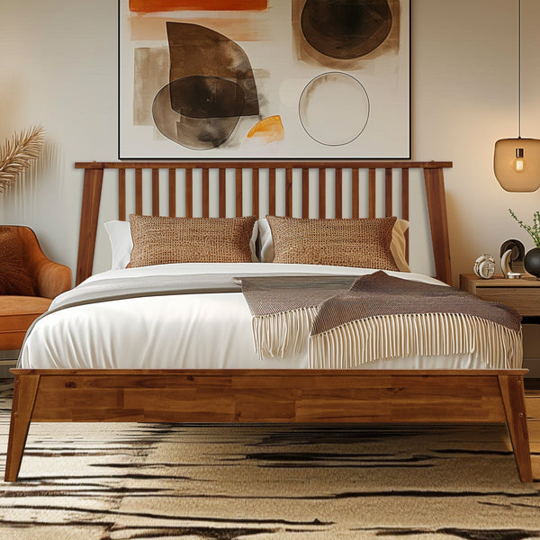 Acacia Kaylin Solid Wood Bed Frame Megsu