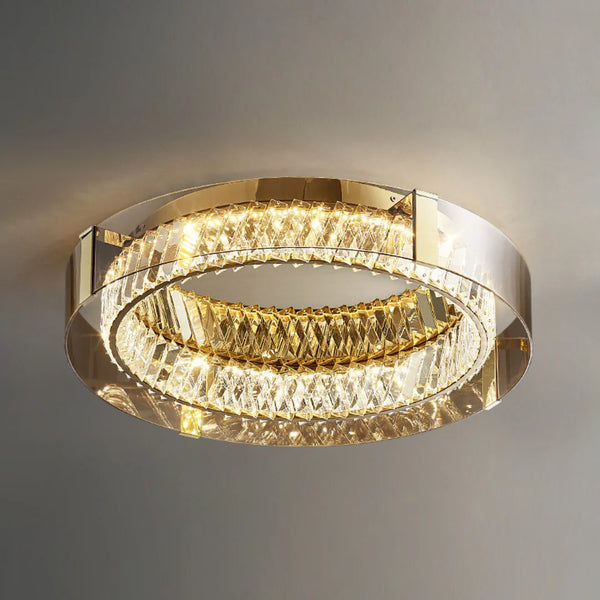 Plafonnier Glass Crystal Ceiling Light