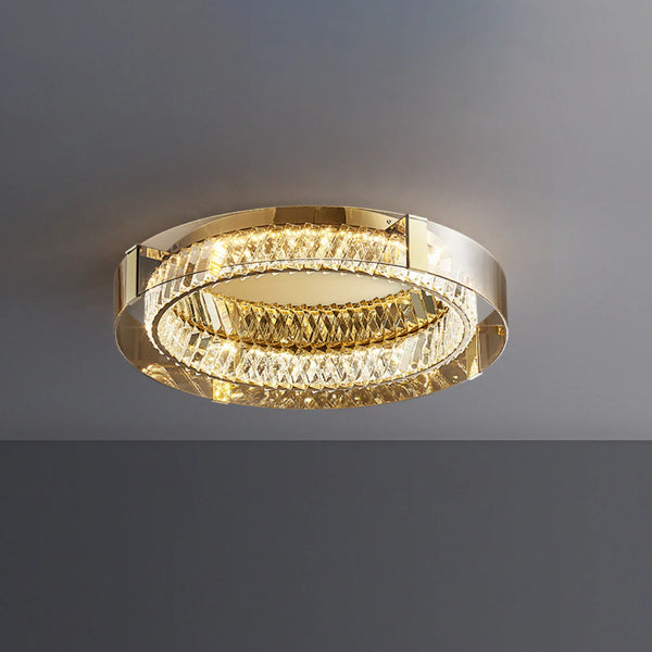 Plafonnier Glass Crystal Ceiling Light