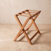 Maleta | Leather Luggage Rack - Natural